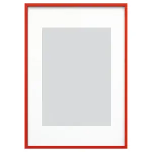 Frame, red, 27 ½x39 ¼ "Picture frames, poster frames, wall-mountable horizontally or vertically - slide-in frame strips, scratch-resistant wall gallery frames.