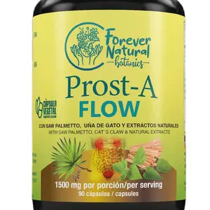 Forever Natural Botanics Prost-A Flow 1500 mg with Saw Palmetto Cat's Claw & Natural Extracts 90 Capsules for Well-being Support