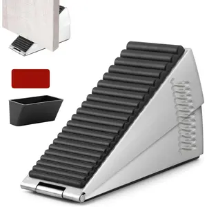 Heavy Duty Door Stopper,Tall Door Stop LargeStoppers for Bottom, Spring ()