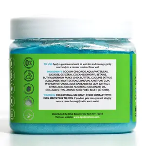 SpaScriptions Cucumber Sugar Scrub - Cooling Body Scrub Exfoliator with Seal Salt & Hyaluronic Acid, Ideal for Dry, Dull, & Rough Skin, Helps Support Hydrated, Comfortable, & Soothing Skin, 21 oz