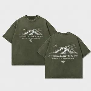 "Hellstar Path to Paradise" Graphic T-Shirt, Mineral Wash Oversized Tee, Chrome Aesthetic Streetwear Shirt, Vintage Washed Top, Unisex Edgy Graphic Tee S-3XL