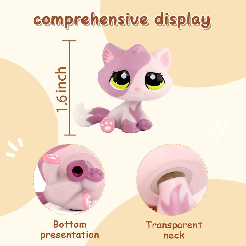 6 Lot Pet Shop Dogs and Cats Collectable with Accessories Kids Gift lps Toys