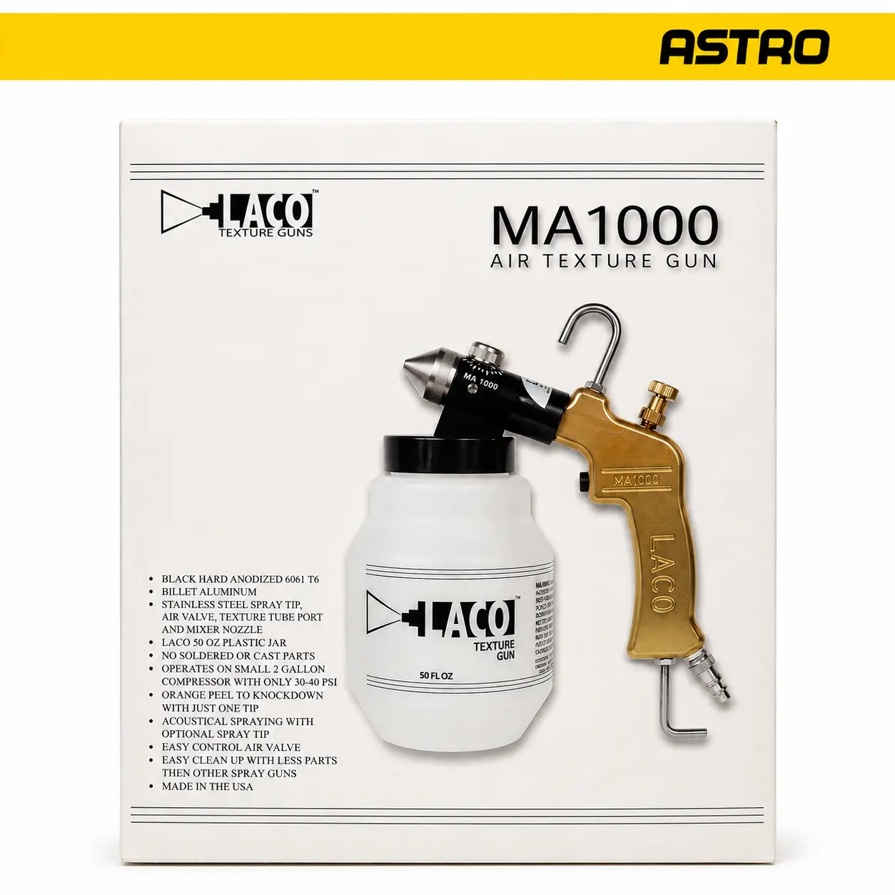 LACO MA1000 Air Texture Gun – Professional Texture Spray Gun