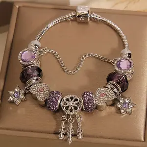 This is a very pretty piece of jewelry for a young girl, made of aluminum alloy with exquisite craftsmanship.