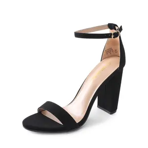Dream Pairs Women's Chunky High Heel Pump Sandals