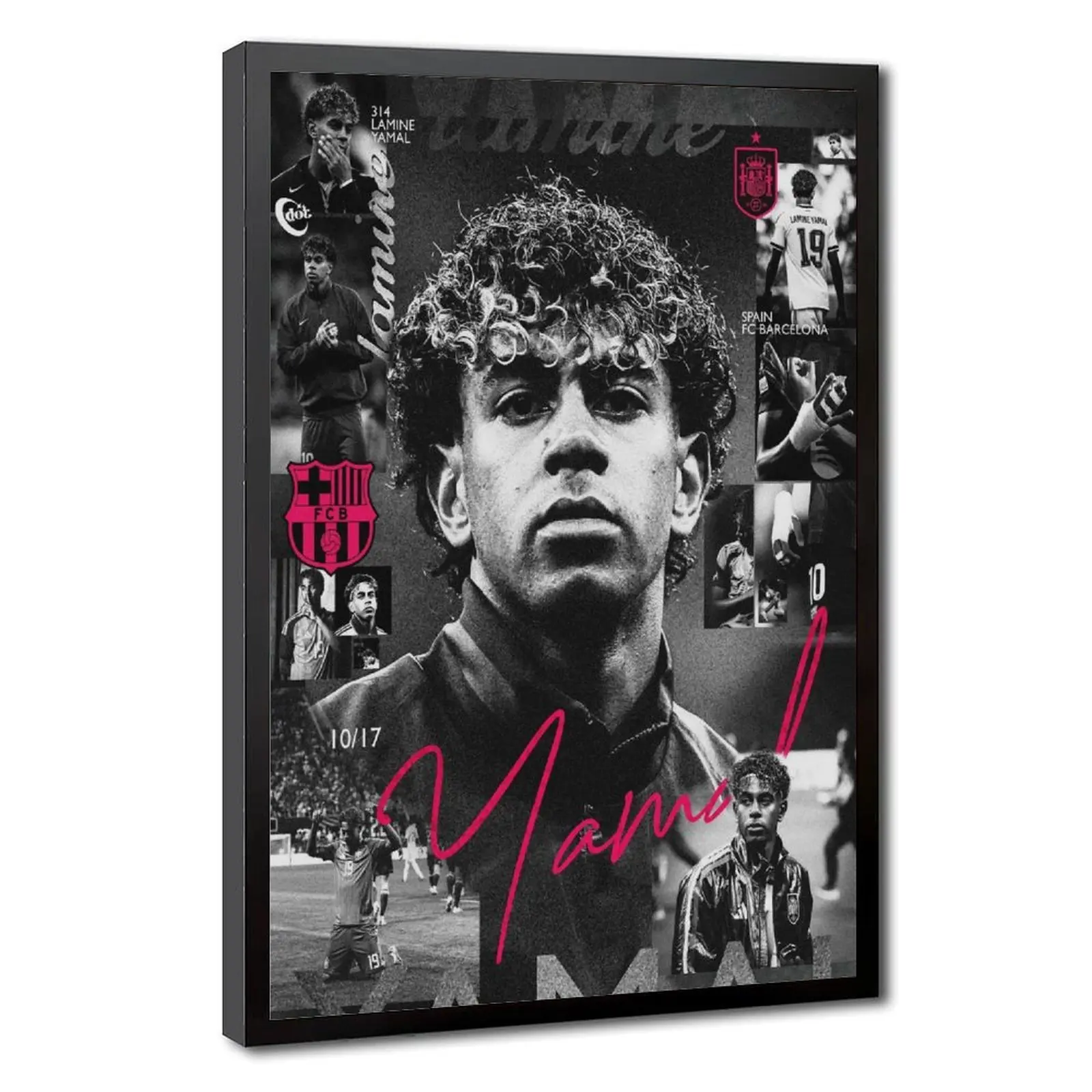 Iconic Lamine Yamal Football Wall Prints, Stylish Sport Decor For Boys Dorm Bedroom, Fan Favorite Soccer Poster Art, Great Present For All Ages Football Fans