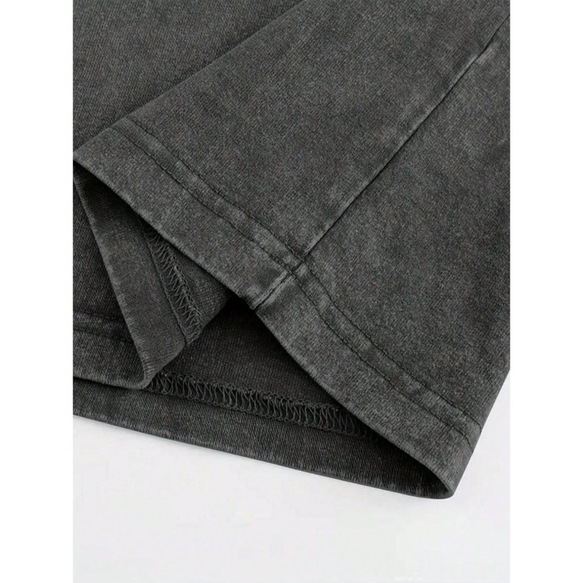 Toji Fushiguro Graphic Tees Oversized Shirts Men's Shirts Graphic Tees Oversized Shirts Men's Shirts Jujutsu Kaisen Vintage Washed Cotton Tee Red Purple Print Streetwear Casual Daily Wear Outfit With Denim Jeans Sneakers Cap Ideal Gift For Anime Fans