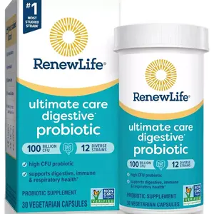 renew life ultimate care digestive probiotic 100 Billion 30 capsules