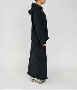 VELA 100% Cotton Utility Maxi Skirt