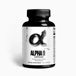 Alpha 9 Capsules - Men's Vitality & Wellness Supplement with Magnesium, Zinc, Tribulus Terrestris & More - 90 Capsules for Muscle Support, Heart Health & Bone Strength
