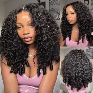 ISEE HAIR Wear Go M-Cap 9x6 Burmese Curly Highlight Brown & Natural Black Glueless Wig Pre-Cut Lace Front & Pre-Plucked Hairline Human Hair Wigs With Drawstring Cap Beginner Friendly Vacation Hair #Summervibe#ISEECrochetNewArrivals