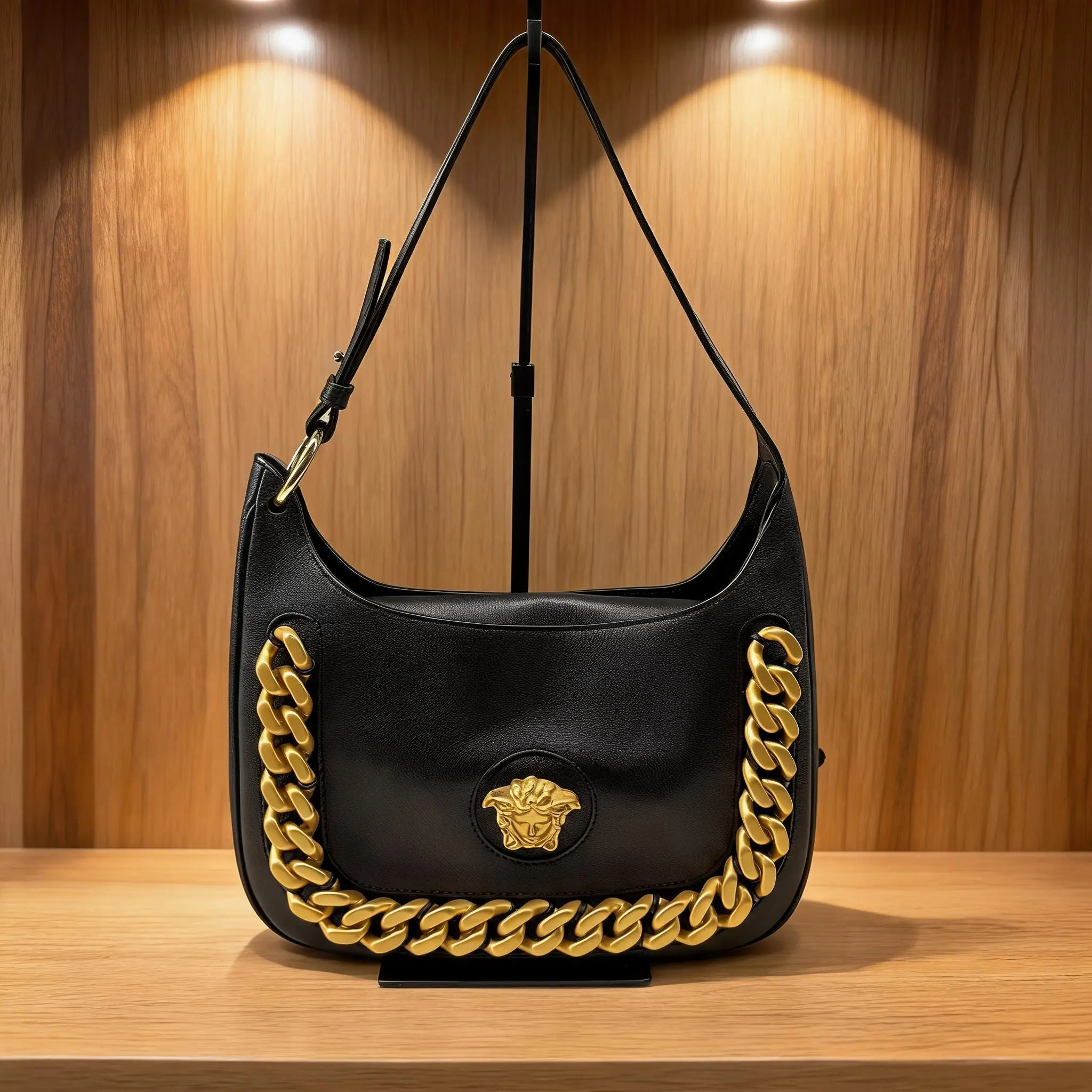 Pre-owned VERSACE Leather Shoulder Bag C0716343318