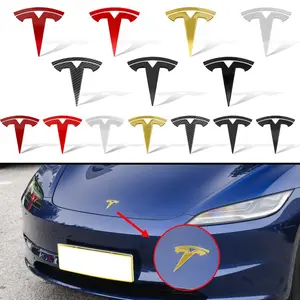 The front cover grille, rear trunk decorative sticker accessory for the Tesla logo is applicable to Model 3, Model Y, Cybertruck, Roadster and SpaceX models.