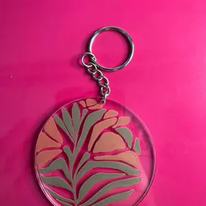 Acrylic Key Chains Cherry Pie - Stylish Durable Personalized Keychain with Premium Clear Acrylic for Everyday Use and Gifts