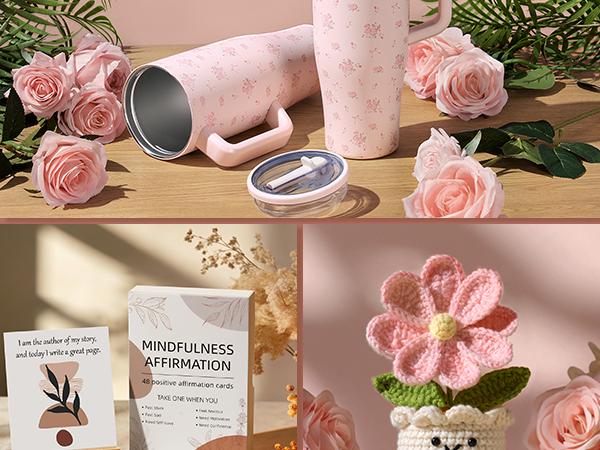 MAYICIVO Mothers Day Gifts Birthday Gifts for Women - Get Well Soon Spa Care Package, Luxury Self Care Gift Basket for After Surgery & Cancer Care Inspirational Thinking of You Sympathy Gift Set for Mom Her Friend