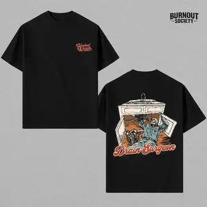 Drain Surgeon T-Shirt, Plumber Under Sink Graphic, Blue Collar Humor Design, 2 Sides, Soft Cotton Blend Shirt, Tradesman Gift for Men & Women