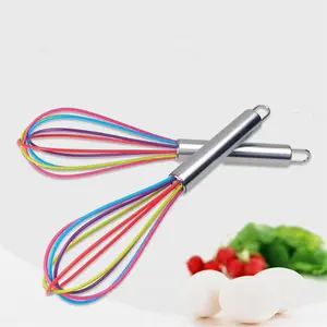 8/10/12 Inches Agitator Plastic Whisk Egg Beater Paint Stirrer Mixer Milk Shake Cream Stirring Kitchen Gadget Accessories Egg Mixer Anti-fall Daily Use Lightweight Non-slip Manual Egg Beater Kitchen Stainless Steel Utensils Colorful kitchen accessories