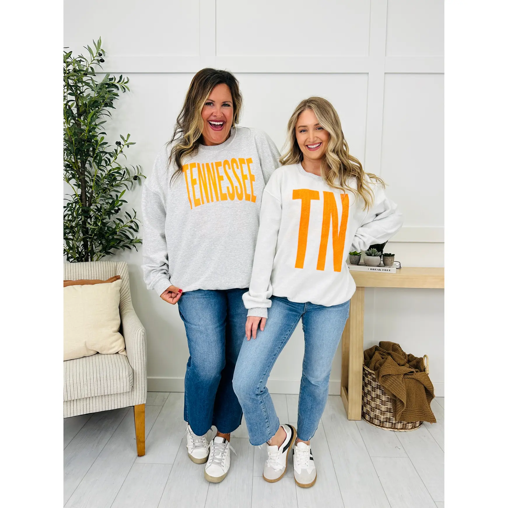 Tennessee Reversible TN Graphic Crewneck Sweatshirt