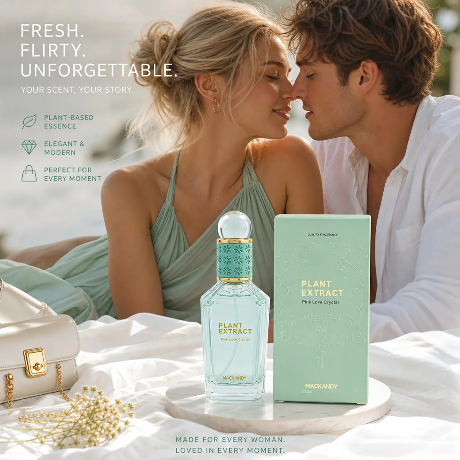 Women's Pheromone Perfume | With Pheromone Formula, Long Lasting, Floral Fruity Woody Scent | Designed for Her - Make Him Addicted & Share a Wild, Wonderful Night | Perfect National Flirting Day & Romance Day Gift Set for Her 50ml/1.7fl.oz