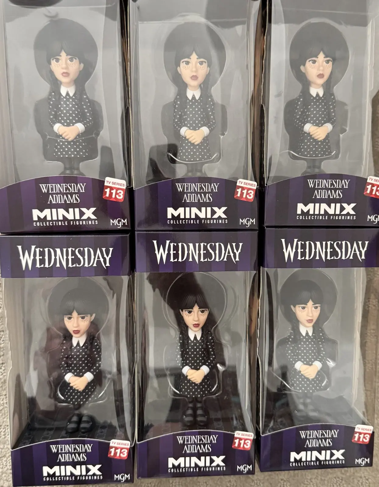 Minix Collectible Figure Addams Family Wednesday  (Case Of 6 Factory Sealed)