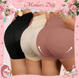 BBEUU 3PC High Waist Shapewear Panty with Anti-Slip Silicone Band - Stretchy Breathable & Seamless Tummy Control Butt Lifting for Everyday Confidence Women's Basic Minimalist Multi Colors 3Pcs Leg