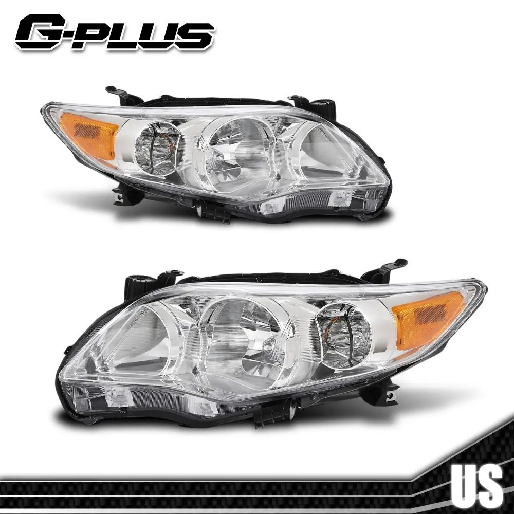 G-PLUS Headlights for 2011-2013 Toyota Corolla Replacement pair of headlights