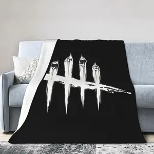 Dead Game by and Daylight Blanket All Season Warm Cozy Lightweight Throw Fluffy Soft for Sofa Gift Home Decor 60"x80""", Black