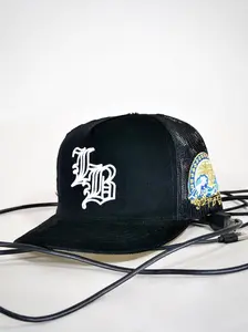 OG LB: Live Boundlessly Trucker (Black Corduroy/Mesh)