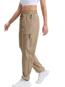 【Clearance】Women's Quick Dry UPF 50 Sweatpants Lightweight Waterproof Hiking Pants Summer Casual Travel Golf Sport Hunting Pants with Zipper Pocket