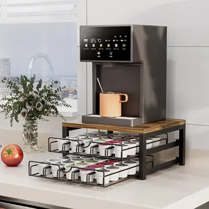 Coffee Pod Holder For Counter, Coffee Pod Drawer for Keurig Pod Storage Drawer Holder, 50 Capacity Pods Storage Organizer for Keurig Pod Storage with Sliding Baskets for Coffee Station Deals For You Days