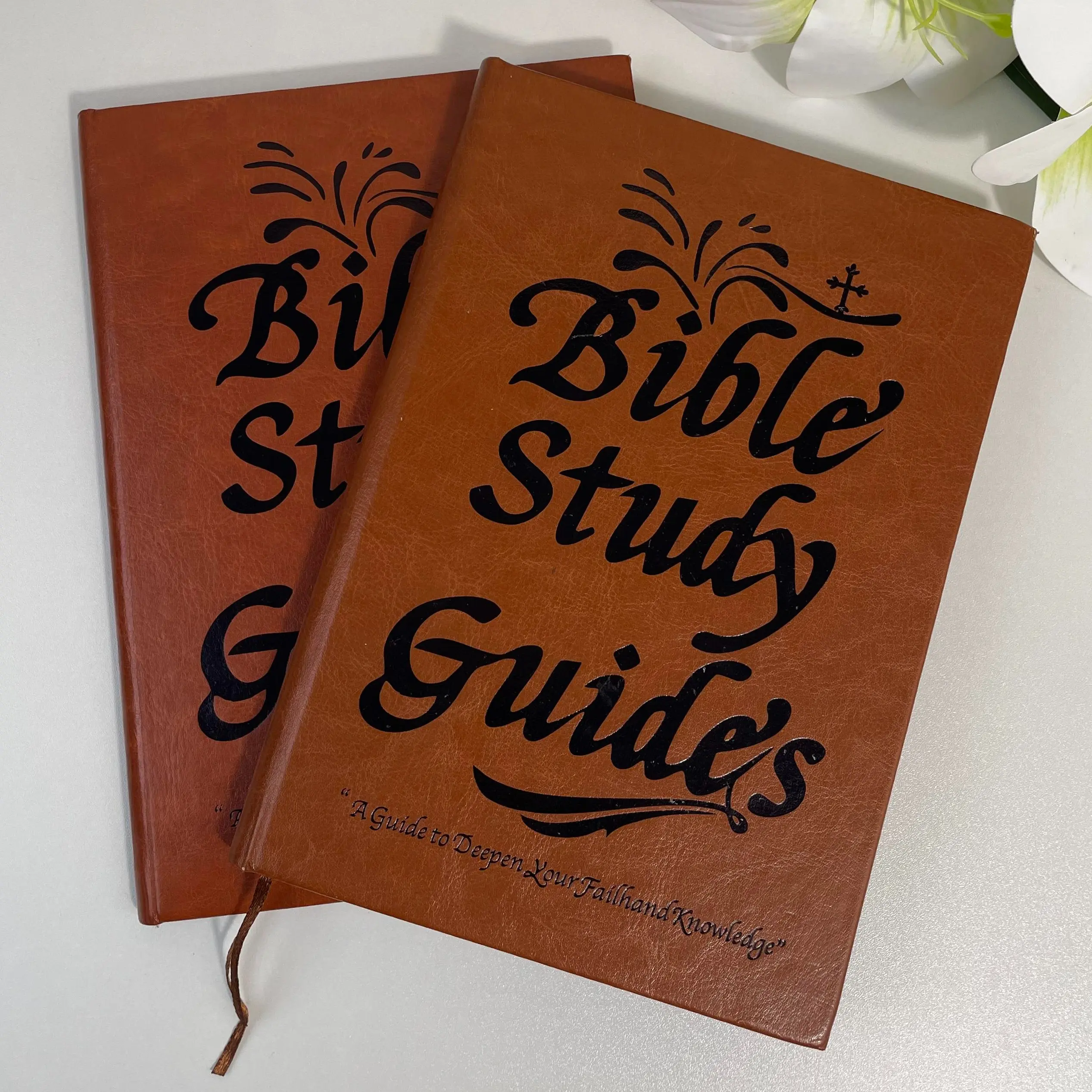 ChristianWomen Brand 66-Page ESV Bible Study Journal Devotional PU Leather Brown Beginner-Friendly Daily Reflections Prayer Notes Gift for Christian Women school supplies mochi things planner money savings book Manila Accordion File Organizer party church