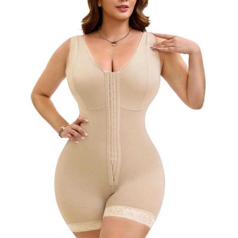 Colombian Faja Full Body Shapewear | High Compression 2-Hook Waist Trainer | Tummy Control Butt Lifter Daily Essential
