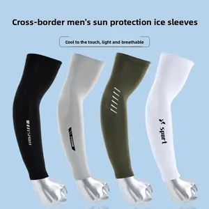 Reflective Ice Sleeves Summer Outdoor Riding Ice Silk Sleeves Men's Sunscreen Night Running Arm Guard