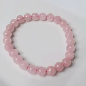 Natural Crystal Bracelet Rose Quartz Womens Crystal Bracelet