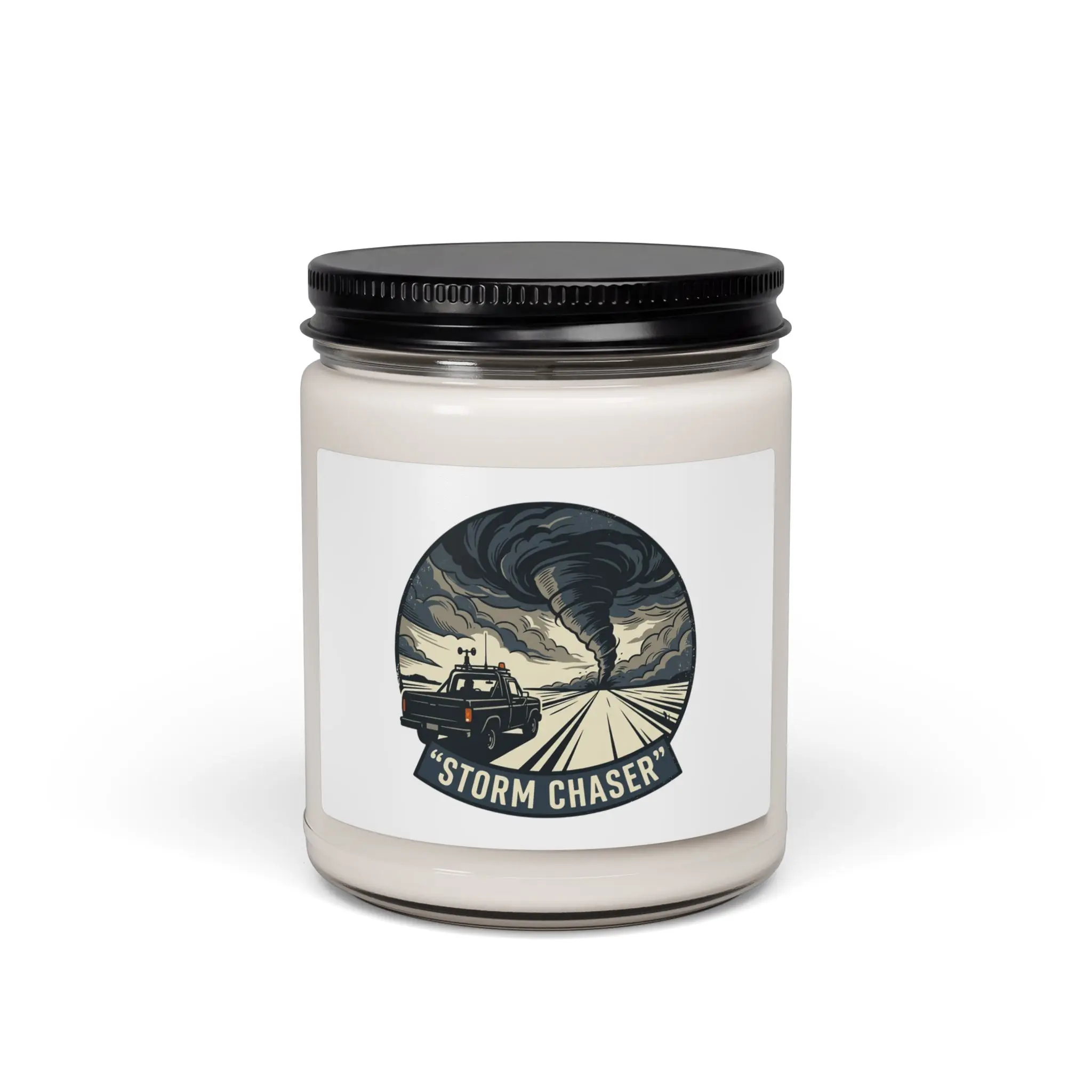 Storm Chaser Candle, 9oz Soy Candle | Retro Weather Graphic, Americana BBQ Vibes
