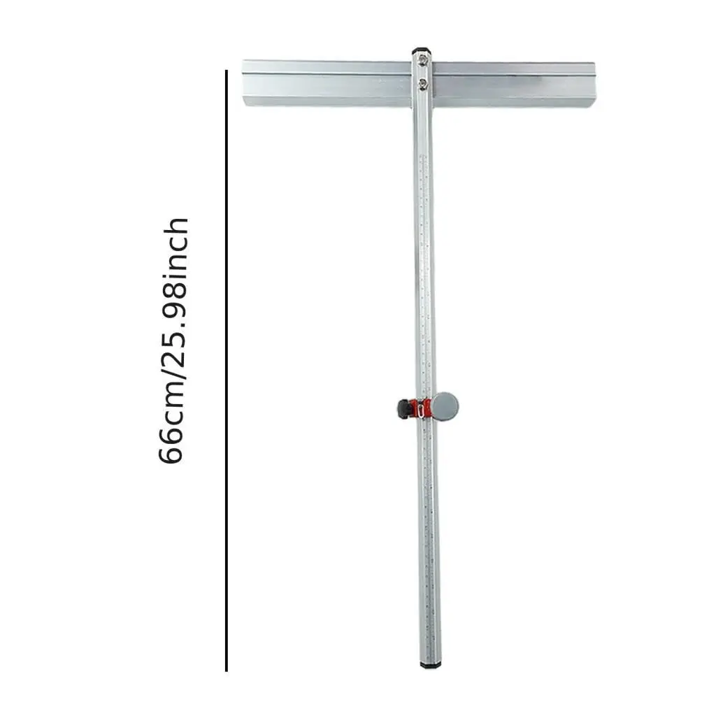 Hand Tool Set Silver T Type Aluminum Alloy Push Glass Cutter Tool for Cutting and Glass Art Work,60cm Length Tool Kit