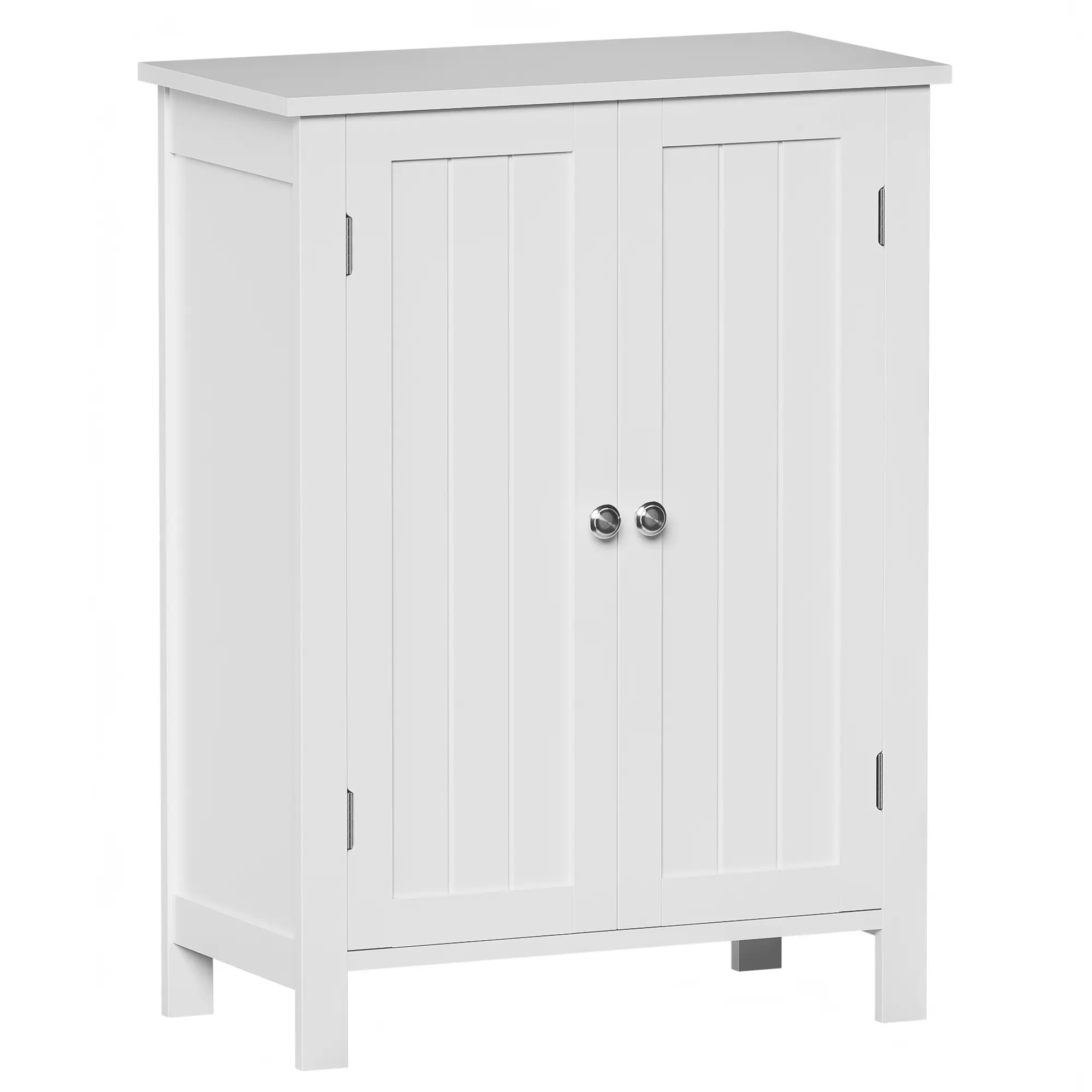 Segawe Contemporary Water-Resistant MDF Wood Double-Door Rectangular Freestanding Bathroom Storage Cabinet - 31.5" H Indoor Organizer with 3 Shelves, Easy Setup Home Rack