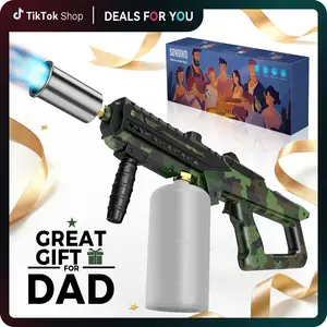 【FathersDayGift】【SUMMERVIBES】Sondiko 8012 Camouflage Propane Torch Head for Cooking, BBQ & Sous Vide, Adjustable Kitchen Blow Torch for Steak Searing, Charcoal Starter & Camping Outdoor Cooking SummerVibes(Propane Tank Not Included)