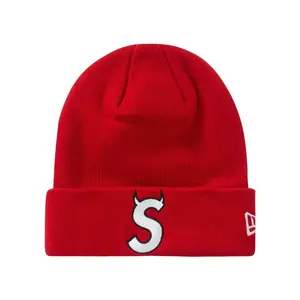 Supreme New Era S Logo Beanie (FW22) Red