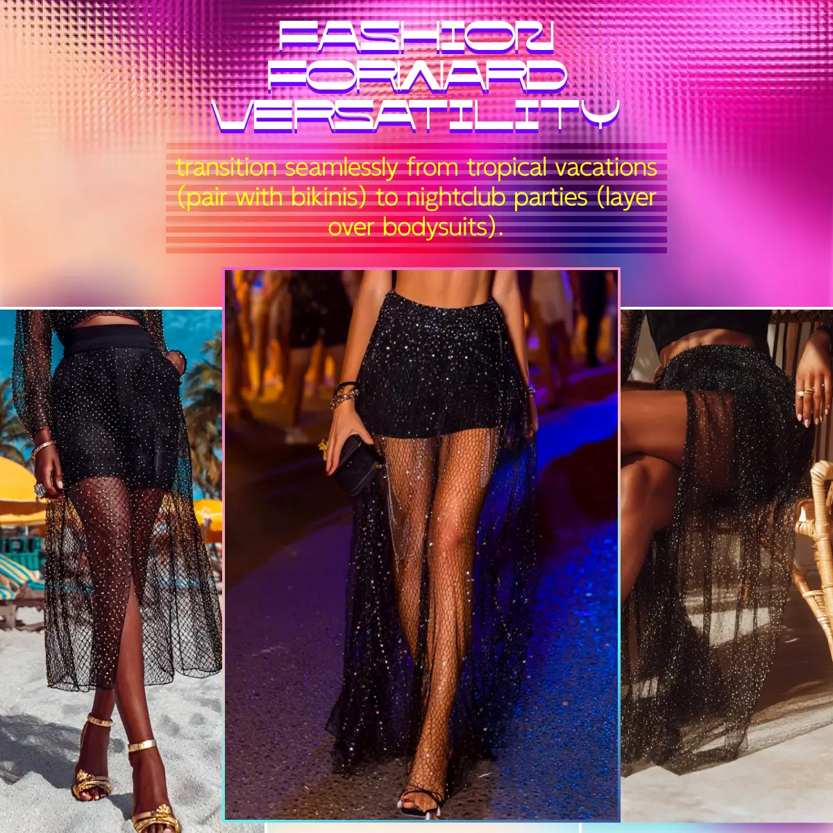 Women's Sheer Mesh Sparkle Sequin Elasticized High Waist Party Tulle Cover Up Festival Outfits Comfort Maxi Dress - TikTok Shop Women's Sheer Mesh Sparkle Sequin Elasticized High Waist Party Tulle Cover Up Festival Outfits Comfort Maxi Dress - TikTok Shop