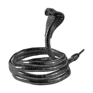 Woemen Snake Armband Necklace Bracelet: Versatile Flexible Bendable Punk Cobra Multi-Wear Brass Layered Ladies Choker Waist Chain