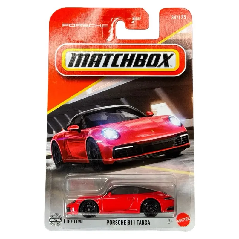 Matchbox Porsche 911 Targa Red 34/125 Diecast Car