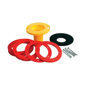 Oatey 4535407 Set-Rite Toilet Flange Extender Kit - Red & Yellow