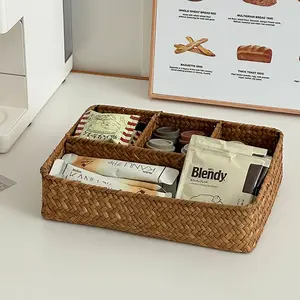 Stylish Storage Basket for Home Use, Faridabio Fashionable Storage Bin, Multi-Compartment Household & Office Desk Organizer, Shelf Baskets, Gift Baskets