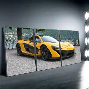 Mclaren Car Pattern Canvas Painting, Framed Modern Wall Art, Wall Decor for Home Living Room Bedroom Office, Ornaments