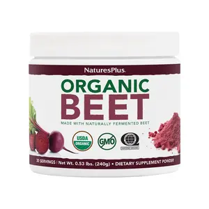 Organic Beet Powder Supplement by NaturesPlus, USDA Organic