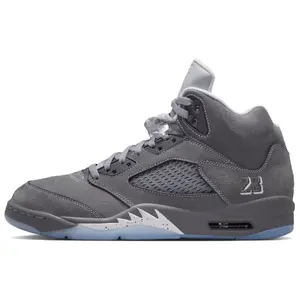 Jordan Air Jordan 5 DD0587-002 Retro Wolf Grey Classic Comfort Mid-Cut Basketball Shoes for Men Grey Retro Aesthetic