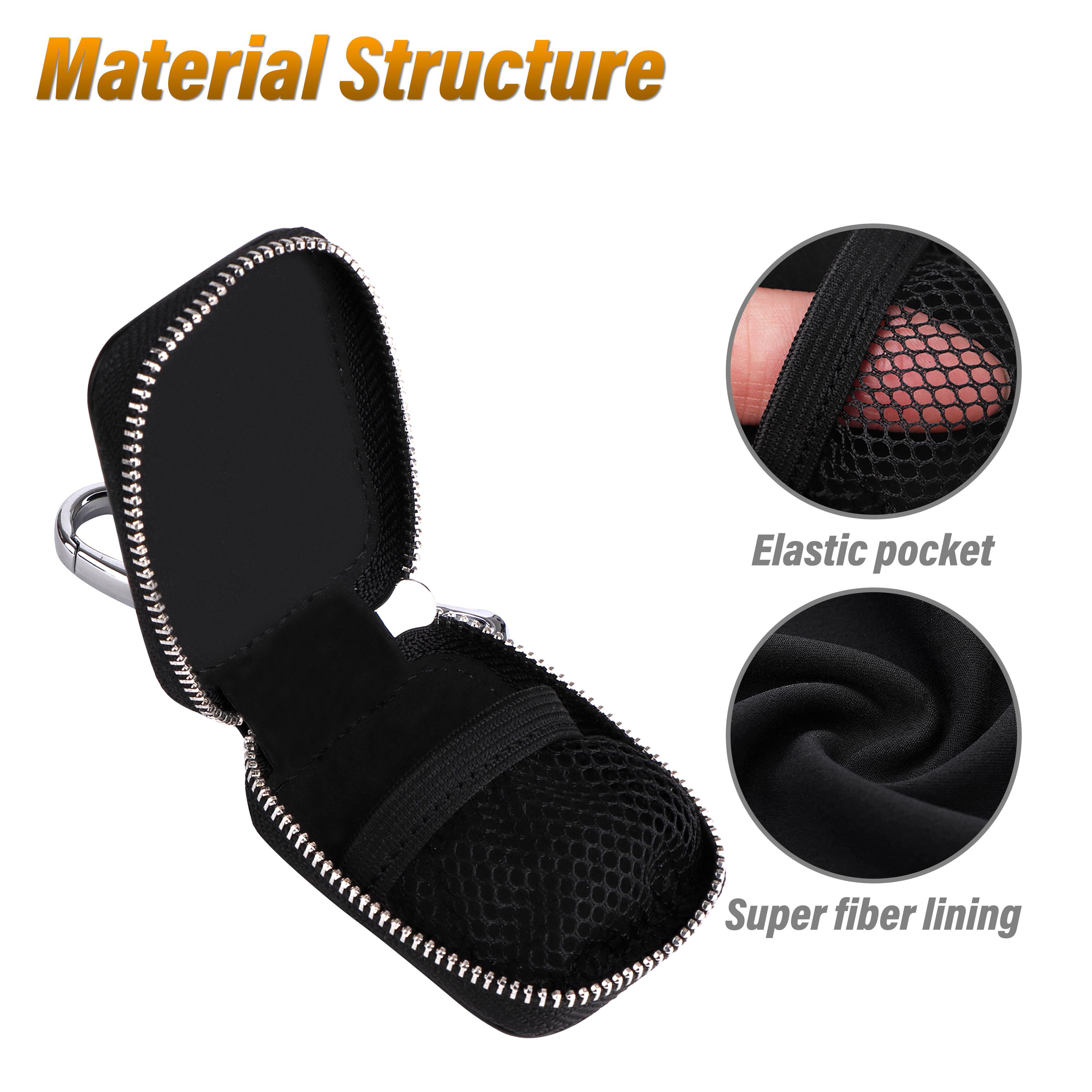 Earbud Case, PU Leather Zipper Storage Pouch with Keychain, Portable Protective Bag for AirPods 1/2/3/4/Pro 2, Wireless Earphones, Wired Headphones, USB Cable & Small Accessories Earbud Case, PU Leather Zipper Storage Pouch with Keychain, Portable Protective Bag for AirPods 1/2/3/4/Pro 2, Wireless Earphones, Wired Headphones, USB Cable & Small Accessories