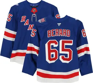 Brett Berard New York Rangers Game-Used #65 Blue Set 2 Jersey from the 2025-26 NHL Season - Fanatics Authentic Certified
