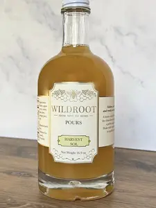 Harvest Sol Honey-Based Cocktail Syrup | Craft Cocktail Mixer | Wildroot Co. | 16.9oz